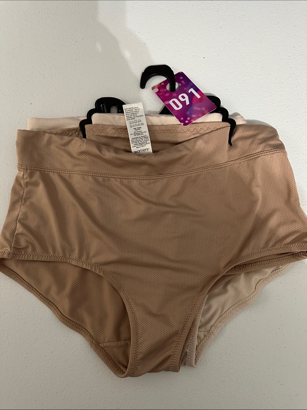 Warner's Beige High-Waist Shorts
